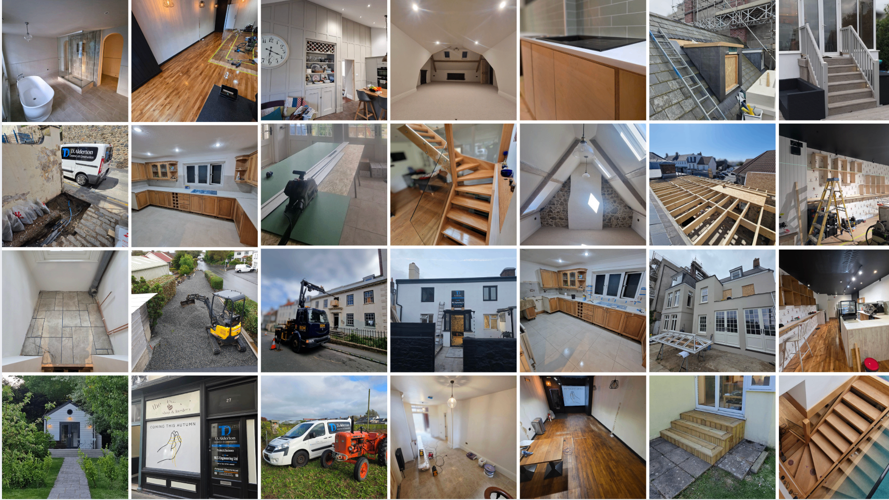 A selection of D.Alderton Carpentry & Construction projects across Guernsey