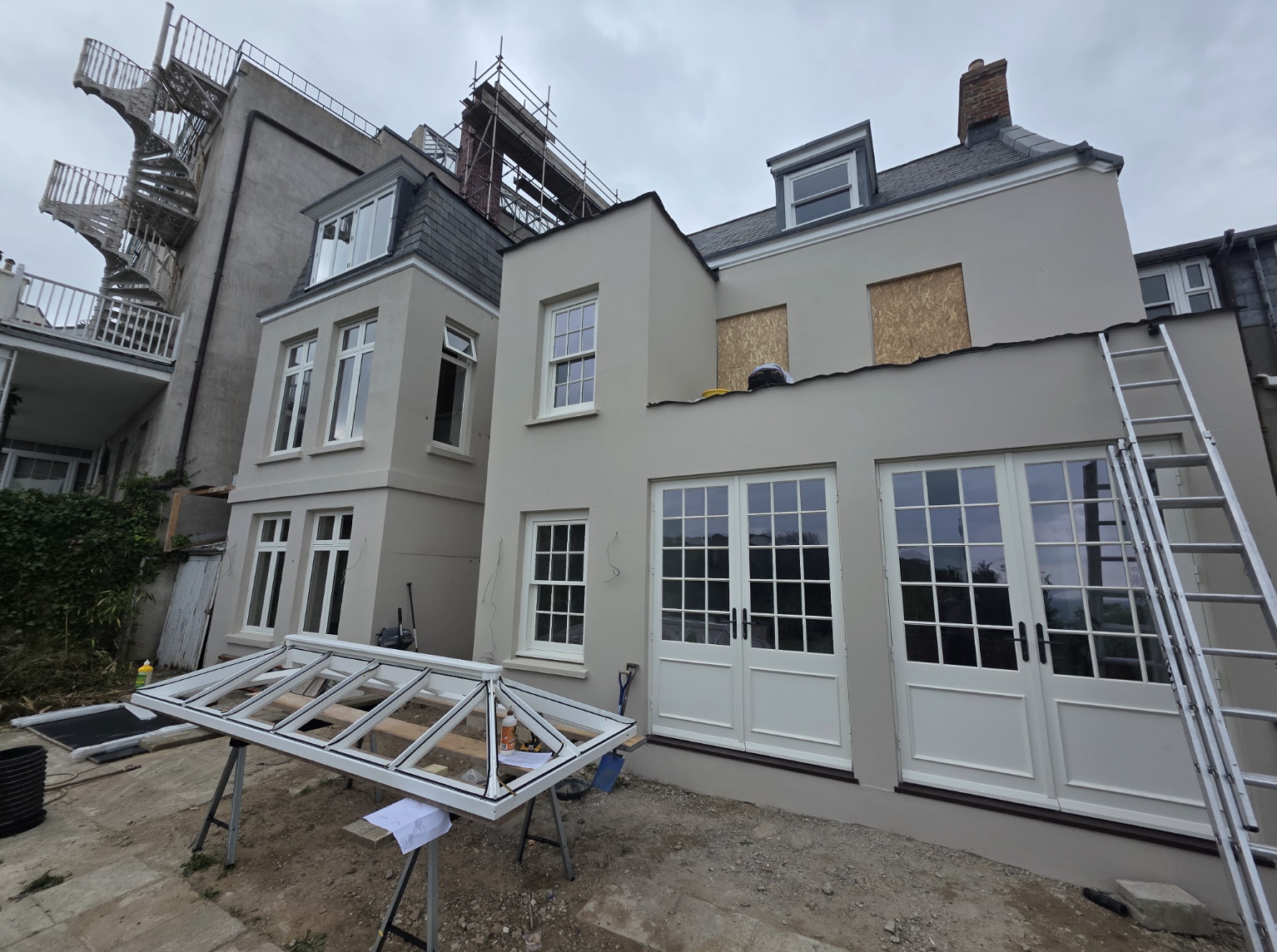 Exterior of renovated Guernsey home